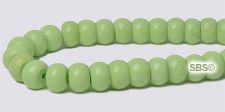 Stabilized Turquoise Beads - 6x4mm Rondelle - Yellow