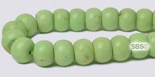 Stabilized Turquoise Beads - 8x6mm Rondelle - Yellow