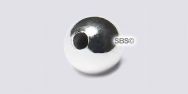 Sterling Silver Round Beads - 4mm Seamless (25)