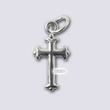 Sterling Silver Cross 8mm x 17mm