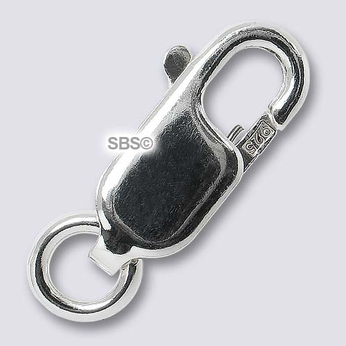 Sterling Silver Square Padlock Clasp