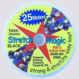 Stretch Magic 1mm BLACK (25 Meters)