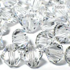 Swarovski 5328 6mm Bicone Beads - Crystal (18)