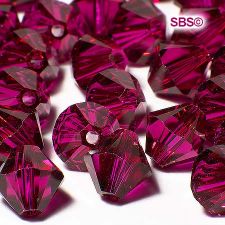 Swarovski 5328 6mm Bicone Beads - Ruby (18)
