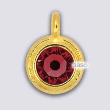TierraCast 11mm Charm - LIGHT SIAM - Gold Plate