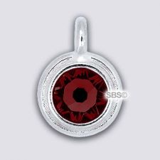 TierraCast 11mm Charm - SIAM - Rhodium Plate