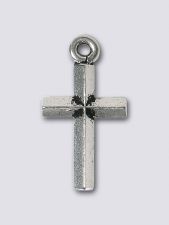 TierraCast 11x20mm Cross "Silver Antique"
