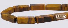 Tiger Eye Beads - 4x13 Rectangle