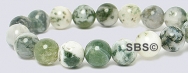 Tree Agate Gemstone Beads - 6mm Round